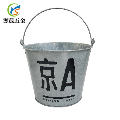 產地貨源江門鐵皮產品做舊圓形金屬冰桶啤酒桶香檳桶5L冰桶bucket